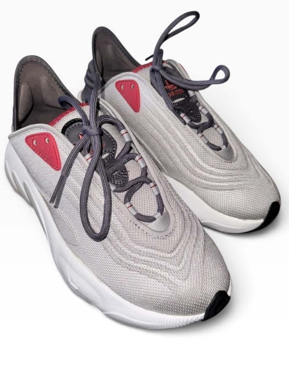 Adidas adiFOM SLTN Grey Wonder Red Women’s Sneakers Size 6.5 HP6492